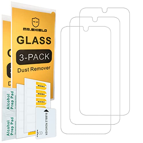 Mr.Shield [3-Pack] Designed For Consumer Cellular ZMAX 5G [Tempered Glass] [Japan Glass with 9H Hardness] Screen Protector with Lifetime Replacement