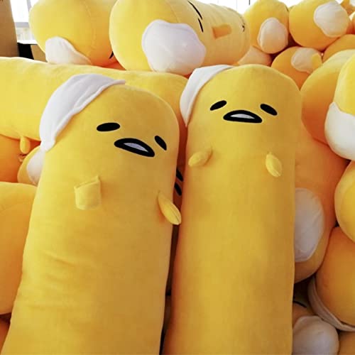 Vickstco The Lazy Cute Egg Soft Long Throw Sleeping Pillow Lifelike Cartoon Pillows Home Decor