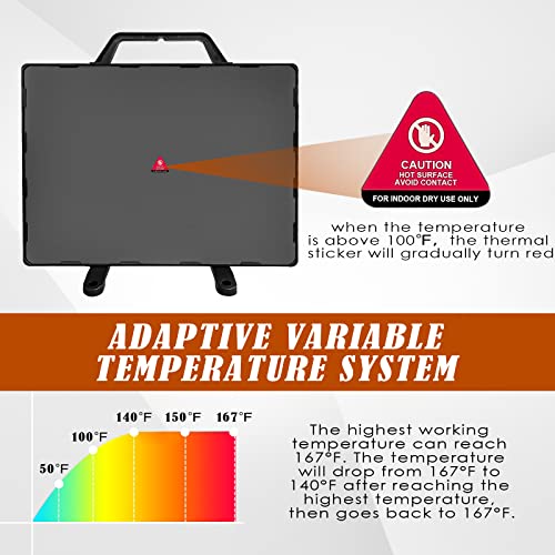 Coop Heater with thermostat Pet Warmer Heater pet heater for dog cat chicken Coop Heater 140 Watt Compact Heating Panel Heater