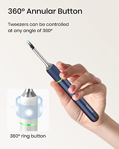 BEBIRD Note5 AuriCare Ear Wax Removal Tool with Ear Camera, Ear Cleaner with Ear Pick &Tweezers Mode,1000W Ear Scope,Universal Gyroscope for Earwax Removal, Ear Wax Removal Kit Include 6pcs Ear Scoop