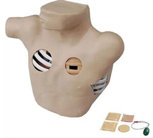 shengang model medical teaching of thoracic puncture and drainage,pneumothorax fluid closed thoracic treatment model,anatomical drilling training model