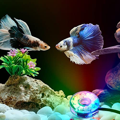 MiOYOOW LED Aquarium Light, Colorful Submersible LED Light Waterproof USB Underwater Light for Aquarium Fish Tank