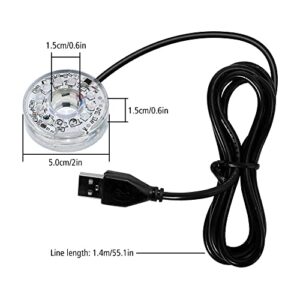 MiOYOOW LED Aquarium Light, Colorful Submersible LED Light Waterproof USB Underwater Light for Aquarium Fish Tank