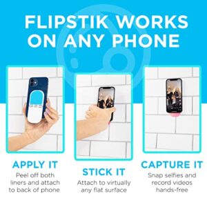 Flipstik 2.0 Foldable Adhesive Phone Mount – Sticks to Any Flat Surface – Hands Free Selfies, Videos, Car Mount, Phone Stand, Travel Accessory – Sticky Phone Mount | Sentiment Calm