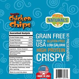 All Natural Chicken Chips- Dog Treats Made with USA Sourced Chicken (Large- 15 oz Bag)