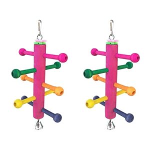 parakeet toys parakeet toys parrot toys 2pcs stand toys for cage color climbing parrot toy rotating wooden birds chewing random tearing ladder parakeet toys parrot toys parrot toys