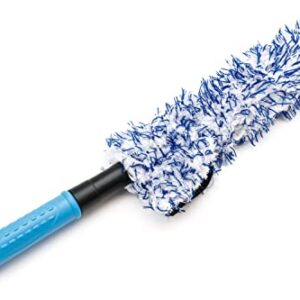 Barrel Blade - Microfiber Wheel Brush - Flat Head, Removable Cover, Firm and Bendable