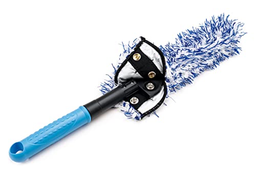 Barrel Blade - Microfiber Wheel Brush - Flat Head, Removable Cover, Firm and Bendable