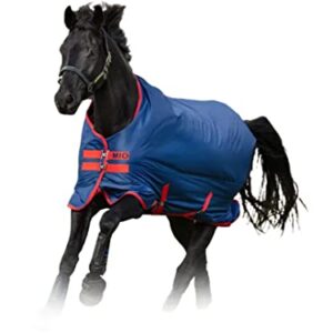 Tack Shack of Ocala- Horseware Mio Turnout (0g Lite) Sheet, Horse Turnout Sheet, Turnout Sheet, Turnout Blanket, Horse Sheet, Horse Blanket, 600D Horse Sheet (81, Red/Navy)