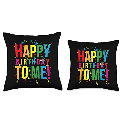 Its My Birthday Awesome Happy Birthday Apparel Happy Birthday Party T-Shirt for Kids, Adults Throw Pillow, 18x18, Multicolor