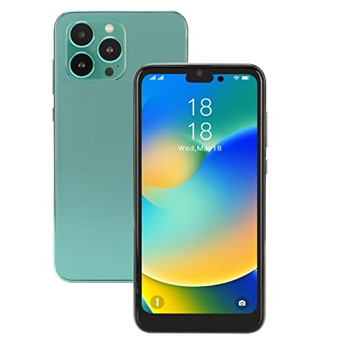 ciciglow 6.1in 3G Mobile Phone, i14 Pro Max Cheap Smartphone, 4GB RAM 32GB ROM, 8MP 16MP Camera, Face ID, for Android 11, 6800mAh, Bluetooth WiFi FM, Dual SIM (Green)(US)