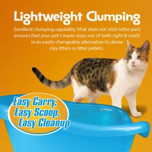 SmartCat All Natural Clumping Corn + Wheat Cat Litter, 20 Pound (320oz - 1 Pack) - Unscented and Clay Free