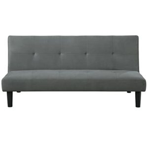lifestyle solutions erlanger convertible sofa, dark grey