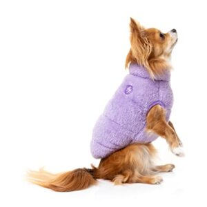 The Vaucluse Pet Dog Puffer Jacket Premium Super Soft and Warm Plush Vest Lilac SIZE2