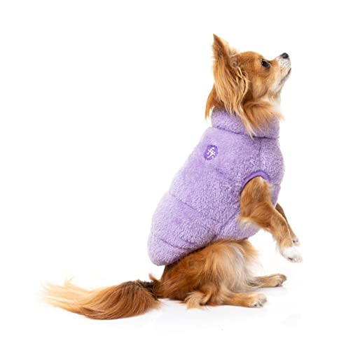 The Vaucluse Pet Dog Puffer Jacket Premium Super Soft and Warm Plush Vest Lilac SIZE2