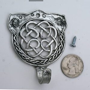 Celtic Wall Mounted Hook Hang Towels,Purses,leashes,Clothes,Tools,and More