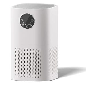 miui air purifiers - air purifyer for bedroom home, hepa air filter cleaner super mute efficient filtering for allergies and pets smokers office desktop (white)