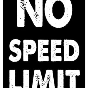 No Speed Limit Metal Tin Signs Vintage Reproduction Decor Sign For Garage Man Cave Bar 8x12 Inch