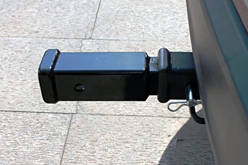 X-Haibei 1-1/4" to 2" Trailer Hitch Receiver Adapter, 7 Inch Extension Length, 350 Lbs Tongue Weight, 1 pcs 5/8 inch Hitch Pin