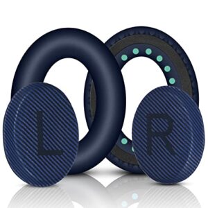 JULONGCR QC35 ii Replacement Earpads QC35 Ear Pads Quietcomfort 35 Headphones Ear Cushion Kit Headband Parts Compatible with Bose Quietcomfort 35 ii /QC35 ii /QC35/QC45 Headphones.(QC35 Blue)