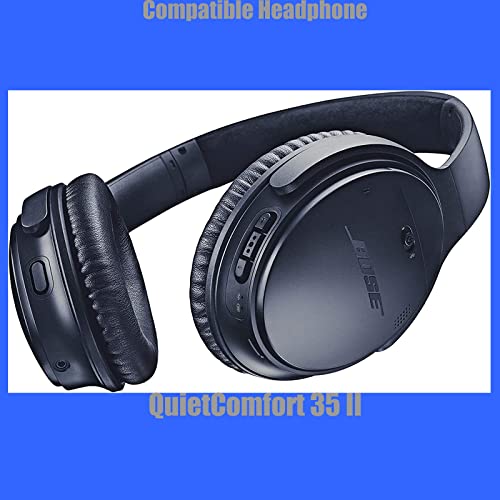 JULONGCR QC35 ii Replacement Earpads QC35 Ear Pads Quietcomfort 35 Headphones Ear Cushion Kit Headband Parts Compatible with Bose Quietcomfort 35 ii /QC35 ii /QC35/QC45 Headphones.(QC35 Blue)