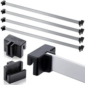 8 pieces hanging file rail clip file divider rail clips 4 pieces file cabinet rails for hanging file folder frame for file storage (metal)