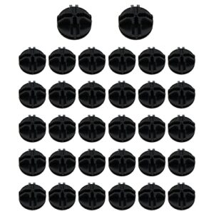 e-outstanding wire cube grid connector 32pcs black plastic wire cube connectors snap organizer with nylon cable ties for closet storage wire shelving