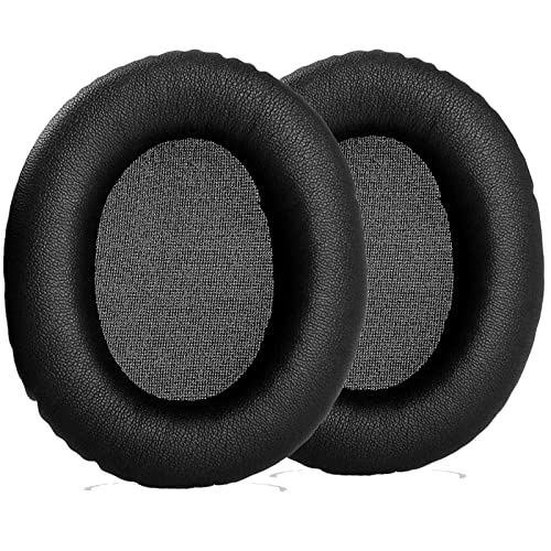 JULONGCR Cloud 2 Earpads Replacement Pad Cloud ii Ear Pads Cups Cushions Leather Muffs Covers Parts Compatible with HyperX Cloud II Gaming Headset. (Black)