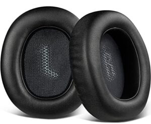 soulwit earpads replacement for jbl everest elite 750 (750nc model: v750nxt) headphones, ear pads cushions with high-density noise isolation foam, softer protein leather - black