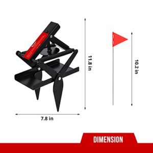 Mole Trap for Lawns, ALLRoad Mole Scissor Trap Easy Setup with Quick Kill Reusable Heavy-Duty Black Vole Traps Non-Toxic and Protect The Lawn 1 Pack