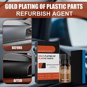 Homezo Plastic Restorer, Homezo Plastic Cleaner Restorer, Icpastuntent Car Rubber Plastic Refurbish, Plastic Parts Refurbish Agent-Make Your Car Shine Like New (3PCS-20ML)