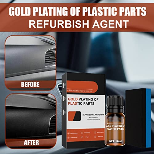 Homezo Plastic Restorer, Homezo Plastic Cleaner Restorer, Icpastuntent Car Rubber Plastic Refurbish, Plastic Parts Refurbish Agent-Make Your Car Shine Like New (3PCS-20ML)