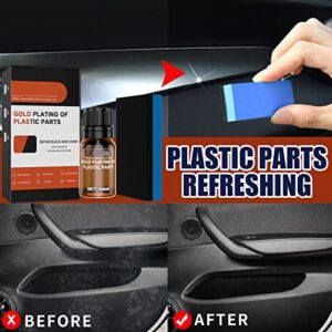 Homezo Plastic Restorer, Homezo Plastic Cleaner Restorer, Icpastuntent Car Rubber Plastic Refurbish, Plastic Parts Refurbish Agent-Make Your Car Shine Like New (3PCS-20ML)