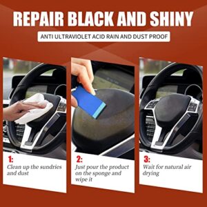 Homezo Plastic Restorer, Homezo Plastic Cleaner Restorer, Icpastuntent Car Rubber Plastic Refurbish, Plastic Parts Refurbish Agent-Make Your Car Shine Like New (3PCS-20ML)