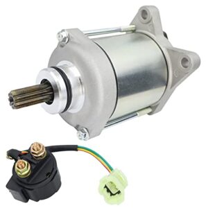 soarider starter & relay for 2008-2020 honda recon 250 fourtrax trx250te es trx250tm, 31200-hm8-b61 19642 410-54133 smu0478, 2008 2009-2020 250 recon starter, replacement for 250 honda recon starter