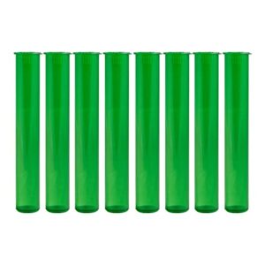 116mm airtight storage tube container - green 10 pack