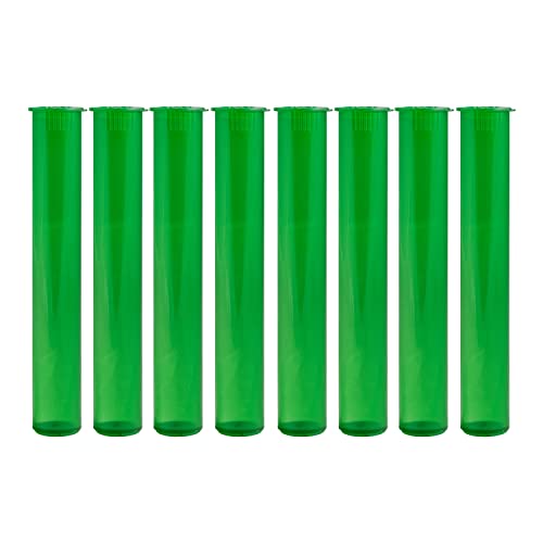 116mm Airtight Storage Tube Container - Green 10 Pack