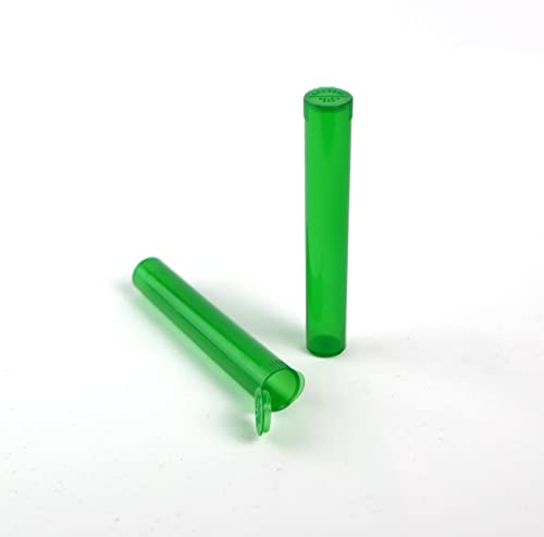 116mm Airtight Storage Tube Container - Green 10 Pack