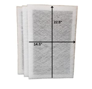 fast-shipped-filters 3 pack 16x25 dynamic air cleaner polarized replacement filter white