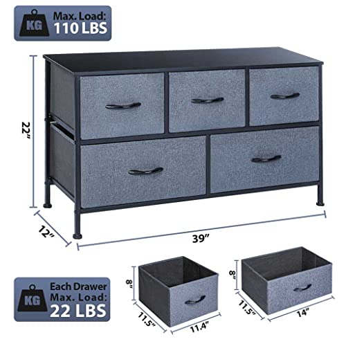 n/a 5 Tiers Storage Drawers Living Room Furniture 5 Bin Bedroom Organizer Nightstand Closet Home Storage Drawers Clothes Storage