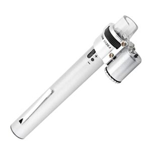 mini 100x microscope kids pocket microscope pen with built in led light 100x mini led magnifier microscope jewelers loupe