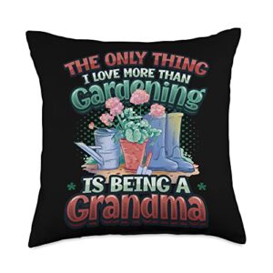 gardener grandma gifts hobby gardener lover women gardening grandma throw pillow, 18x18, multicolor