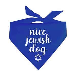 nice jewish dog dog bandana (assorted colors)