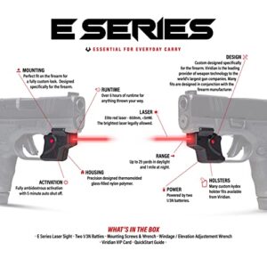 Viridian E Series Class 3R Red Laser Sight, Black, Heritage 22, 5mW Output, Retail Box