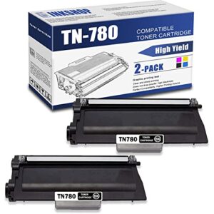 tn780 compatible tn-780 black super high yield toner cartridge replacement for brother tn-780 hl-6180dw hl-6180dwt mfc-8950dw mfc-8950dwt toner.(2 pack)