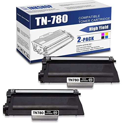 TN780 Compatible TN-780 Black Super High Yield Toner Cartridge Replacement for Brother TN-780 HL-6180DW HL-6180DWT MFC-8950DW MFC-8950DWT Toner.(2 Pack)