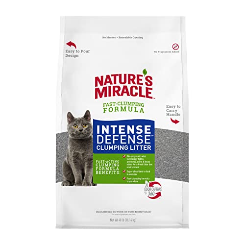 Nature's Miracle Nature’s Miracle Intense Defense Odor Control Litter, 40 Pounds, Odor Control