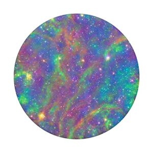 Galaxy and space as well as astronaut abstract painting PopSockets Swappable PopGrip