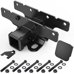 IFOKA 2 Inch Rear Bumper Tow Trailer Hitch Receiver Kit Compatible with Jeep Wrangler (Fit 18-22 JL (Not for JK))