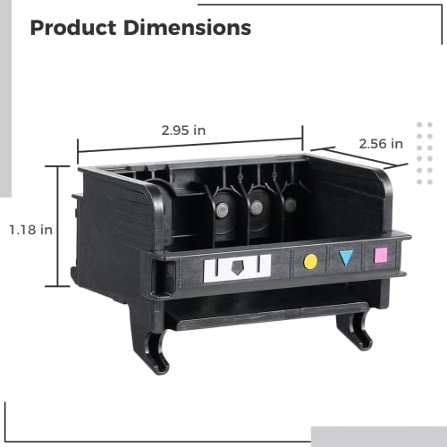 Toyget 564 Printhead 4-Slot Replacement for HP 564 564XL 4-Slot CN642A CB326-30002 for HP Photosmart 7520 7510 7525 7515 C6340 D7560 C6350 Printer Printhead(1 Pack), Black